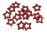 gwiazdki wykrawane 24szt. czerwone | GMG123-24_285