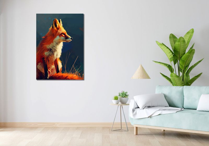 Obraz 70x100cm Spojrzenie Lisicy zdjęcie 2