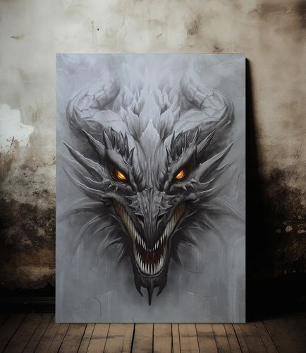 Obraz na płótnie fantasy smok smoki diablo 80x120 cm na Arena.pl