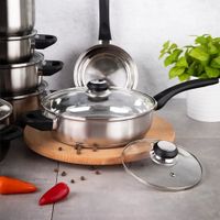 Patelnia tradycyjna Altom Design Emilio 24 cm stal nierdzewna