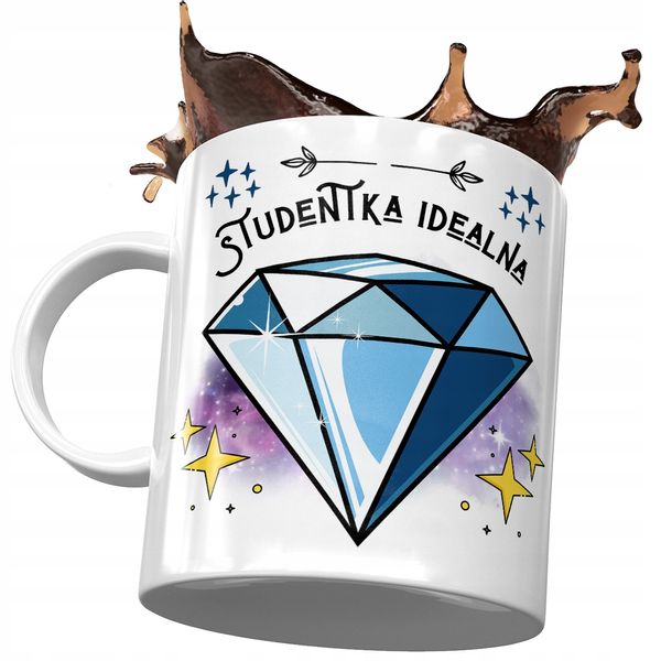 Dla Studentki Kubek Na Urodziny Na Prezent Z Nadrukiem Ze Zdjęciem zdjęcie 1