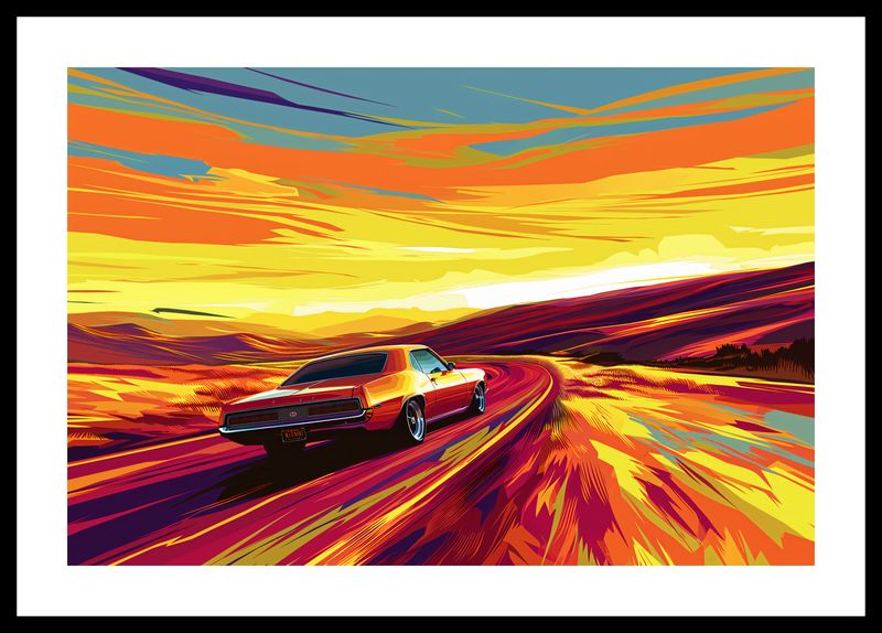 Plakat 45x30cm Pędź Przed Siebie zdjęcie 3