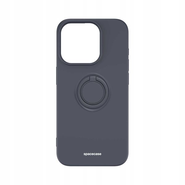 Spacecase Silicone Ring Iphone 15 Pro Black zdjęcie 5