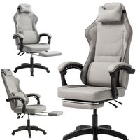 fotel gamingowy obrotowy vector z masażerem podnóżkiem ko48sz