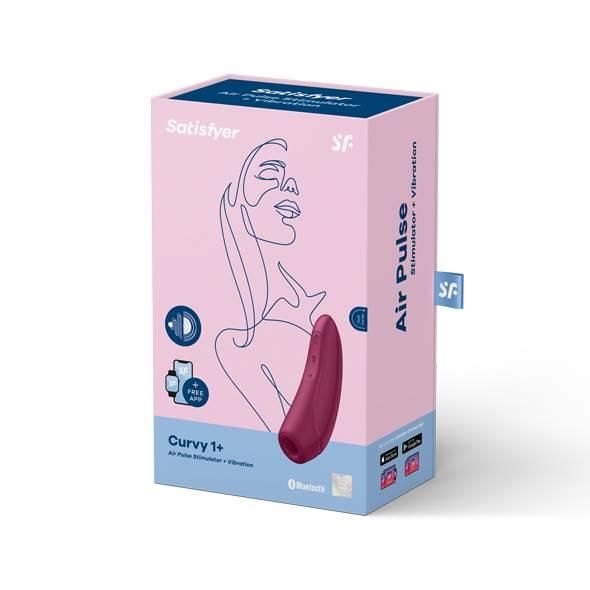 Wibrator - Curvy 1+ Air Pulse Stimulator + Vibration Rose Red zdjęcie 7