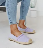 Fioletowe espadryle z cyrkoniami Abia 37