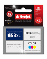 TUSZ ACTIVEJET 653XL 653 KOLOR 3YM74AE DO HP INK ADVANTAGE 6000 1200 2300