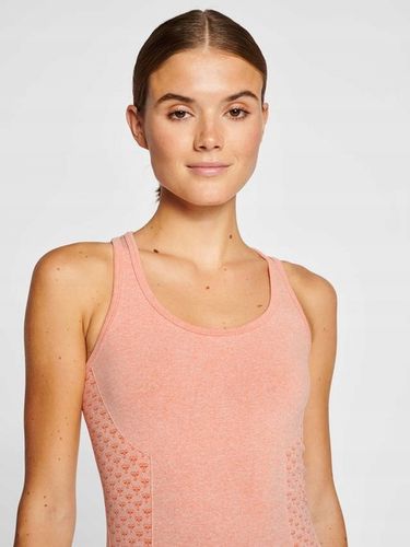 HUMMEL BEZSZWOWY POMARAŃCZOWY TOP BEZ RĘKAWÓW LOGO IEU HMR__M na Arena.pl