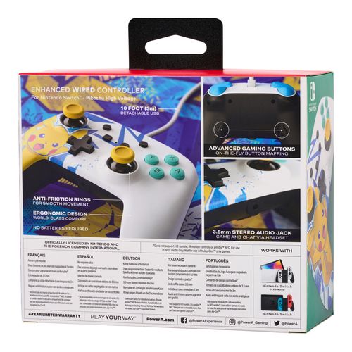 Gamepad PowerA Enhanced Pikachu High Voltage do Nintendo Switch Przewodowy na Arena.pl