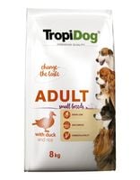 Tropidog Premium Adult Small Breeds Z Kaczką I Ryżem 8kg