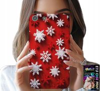 ETUI DO IPHONE 5 / 5S / 5C - PŁATKI ŚNIEGU, ŚNIEG, GWIAZDKI, ŚWIĘTA