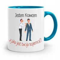 Kubek Błękitny Krawcowej Krawca Jestem Krawcem Z Nadrukiem Ze Zdjęciem