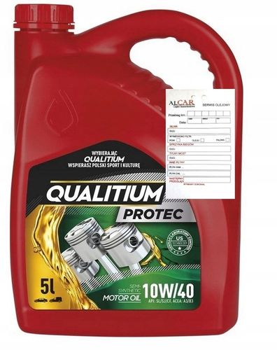 OLEJ QUALITIUM PROTEC 10W40 5L SL/SJ/CF A3/B3 VW505.00 na Arena.pl