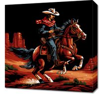 Obraz 50x50cm Galop przez Prerię