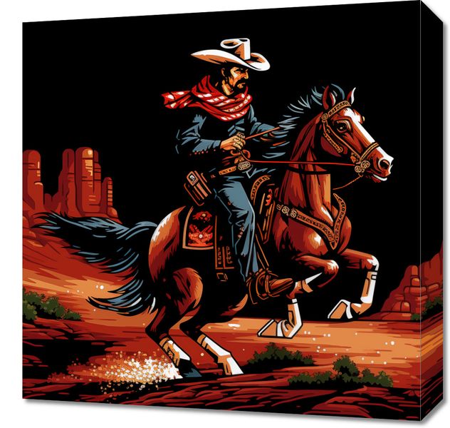 Obraz 50x50cm Galop przez Prerię zdjęcie 1