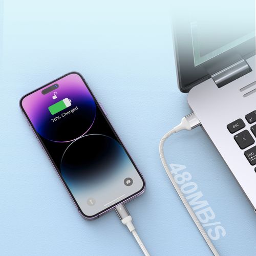kabel przewód do iphone a10 series usb - lightning 2.4a 1.2m biały na Arena.pl