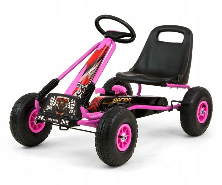 Gokart na pedały Milly Mally Thor Pink zdjęcie 2