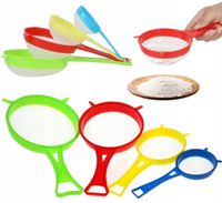 sitka kuchenne plastikowe gęste sitko cedzak zestaw sitek 4szt. pid0679
