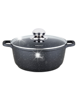 GARNEK MARMUROWY 2.3L 20 cm z pokrywką indukcja