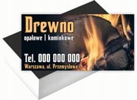 Wizytówki firmowe Foliowane 1000szt wiele różnych wzorów DREWNO KOMINKOWE