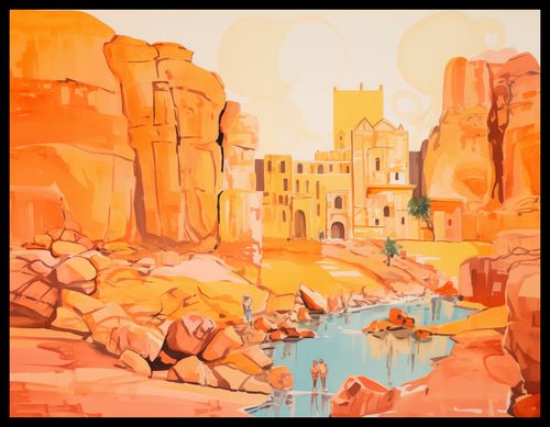 Plakat 65x50cm Ruiny pod Słońcem na Arena.pl