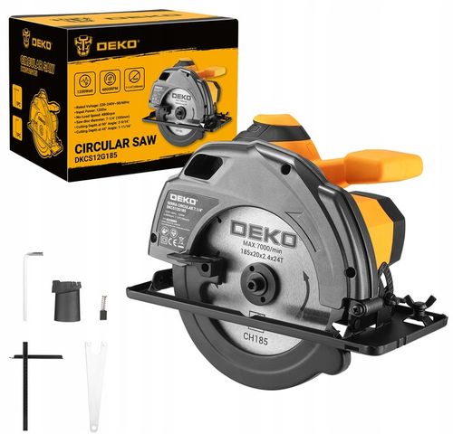 PIŁA TARCZOWA PRZECINARKA RĘCZNA PILARKA DO DREWNA 1200W TARCZA 185MM na Arena.pl