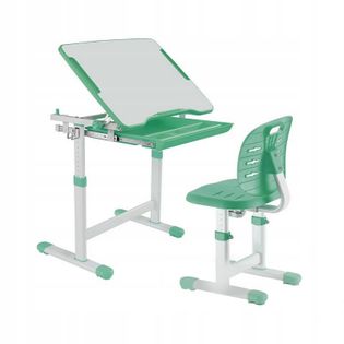 Biurko dziecięce z krzesłem rosnące Piccolino III Green (66x47 cm)