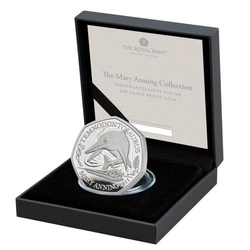Tales of the Earth: Temnodontosaurus 50p Srebro 2021 Proof na Arena.pl
