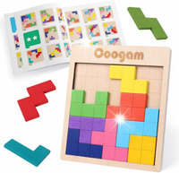 PUZZLE DREWNIANE TYPU TANGRAM UKŁADANKA EDUKACYJNA IDEALNA NA PREZENT