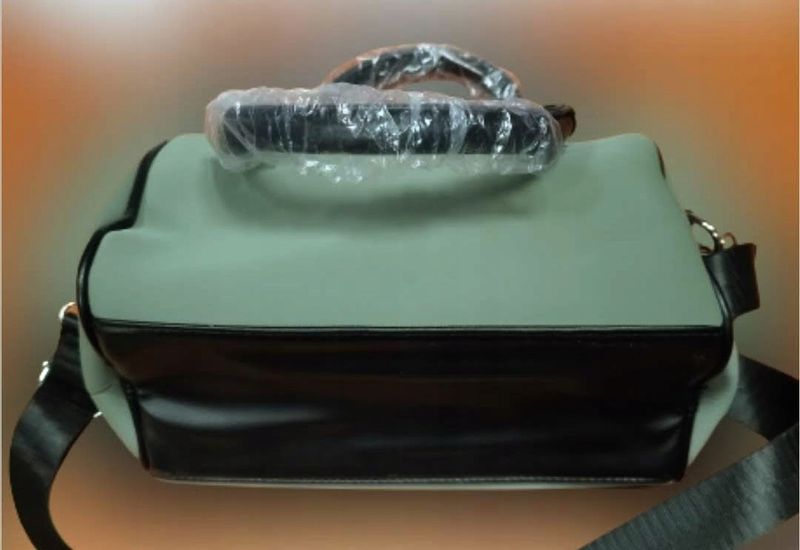 Torebka MISS MODA mała ZIELEŃ POJEMNA długi pasek, KHAKI NOWOŚĆ zdjęcie 3