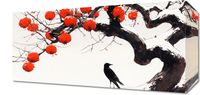 Obraz 40x20cm Kruk przy Drzewie