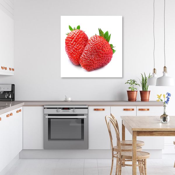 Emaga Obraz na płótnie, Owoce truskawki - 30x30 zdjęcie 2
