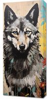 Obraz 40x90cm Przenikliwość Wilczej Natury
