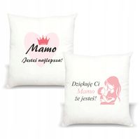 Poduszka z nadrukiem PREZENT MAMO JESTEŚ NAJLEPSZA