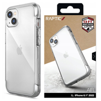 raptic x-doria air case etui iphone 14 plus pancerny pokrowiec srebrny