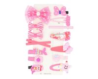 Komplet spinek dziecięcych różowe 14 sztuk