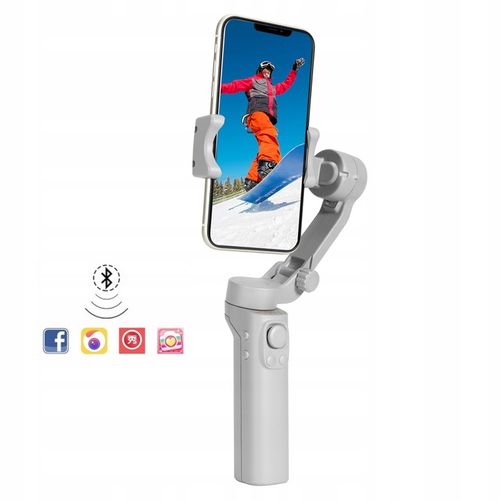 GIMBAL STABILIZATOR 3-OSIOWY RĘCZNY UCHWYT DO TELEFONU SMARTFONA APLIKACJA na Arena.pl