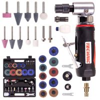 szlifierka pneumatyczna kątowa trzpieniowa zestaw krążki ścierne kamienie