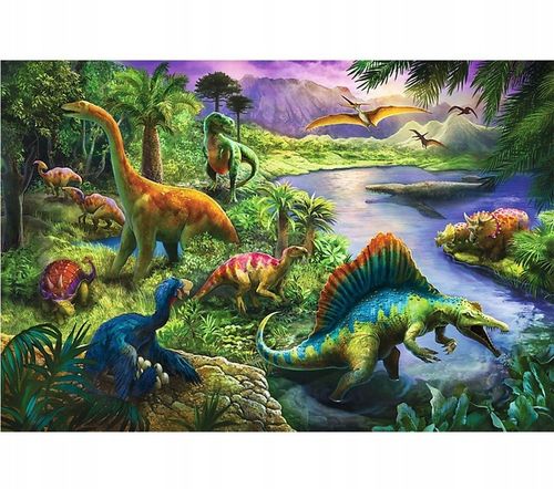 Puzzle 200 el - Drapieżne dinozaury 13281 na Arena.pl