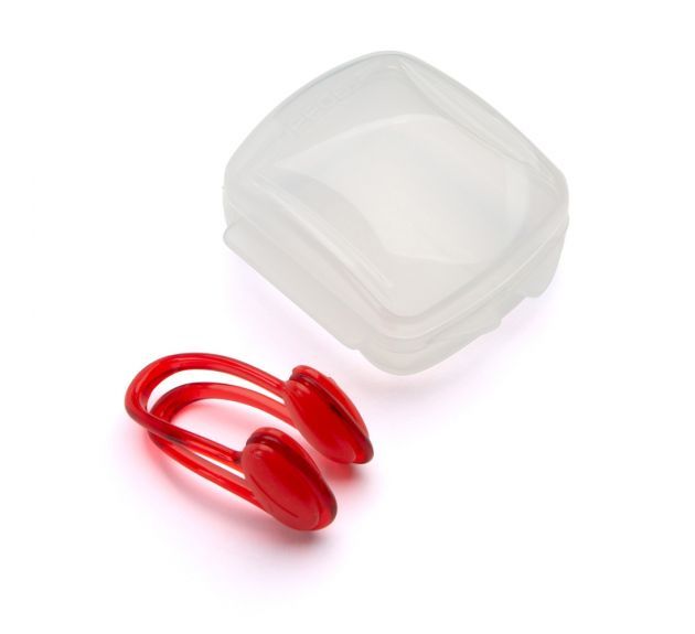 SPEEDO KLIPS NA NOS UNIVERSAL NOSECLIP CLEAR RED zdjęcie 2