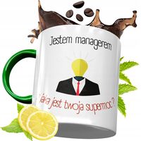 Kubek Zielony Dla Managera Na Urodziny Prezent Z Nadrukiem Ze Zdjęciem