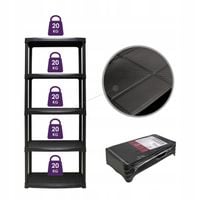 REGAŁ PLASTIKOWY WARSZTATOWY GARAŻ 60x30x176 TUV A