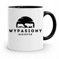 Dla Dietetyka Dietetyczki Kubek Czarny Na Prezent Z Nadrukiem Ze Zdjęciem