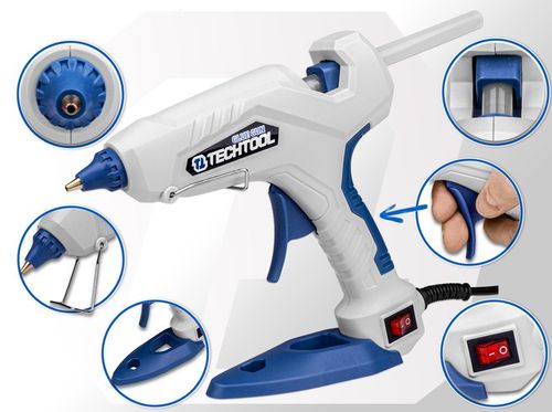 PISTOLET DO KLEJU NA GORĄCO KLEJARKA 100W + KLEJ WKŁADY 11MM MOCNY na Arena.pl