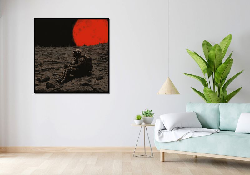 Plakat 100x100cm Samotność w Kosmosie zdjęcie 4