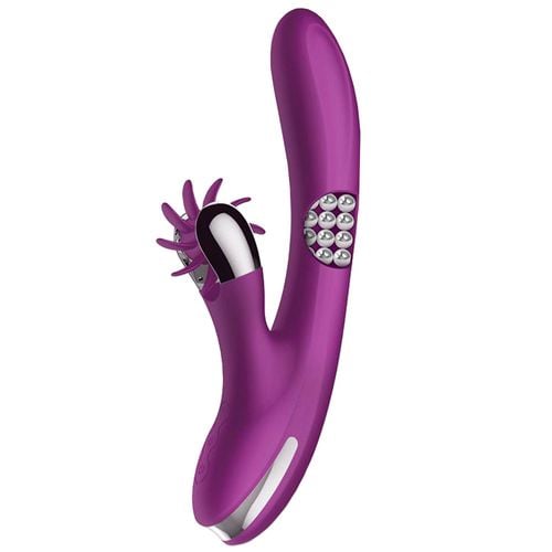 wibrator dla kobiet obracający się i ze języczkami stymulującymi. na Arena.pl