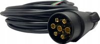 PRZEWÓD ELEKTRYCZNY ZŁĄCZE KABEL PRZYCZEPY 7,6M 7 PIN WIĄZKA 7 ŻYŁ
