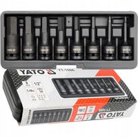 YATO ZESTAW UDAROWE KLUCZE IMBUSOWE TRZPIENIOWE IMBUSY 1/2" HEX 5-19mm