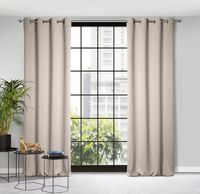 Zasłona gotowa na przelotkach AMARO 140x250 Eurofirany beżowa