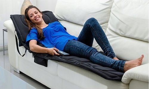 Mata masująca wibracyjna Materac masujący do masażu na łóżko 16 silników na Arena.pl